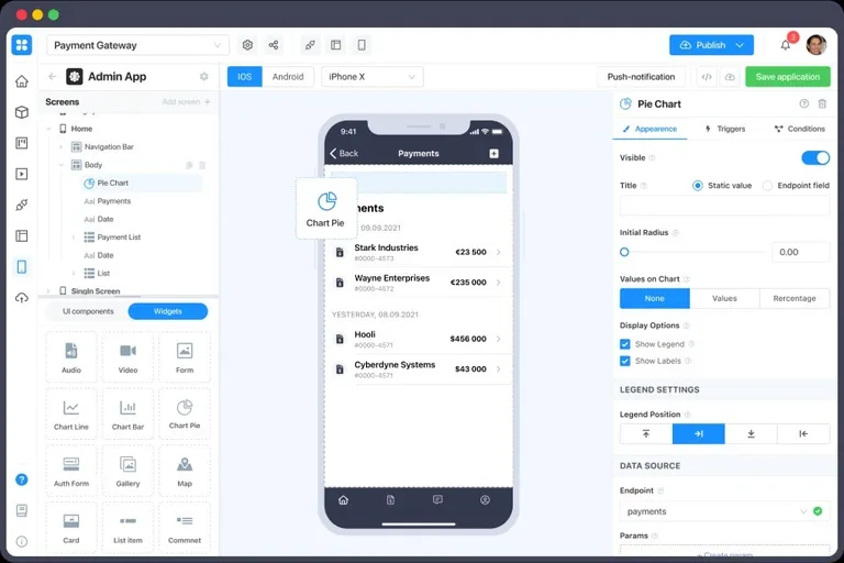 Appmaster user interface 1