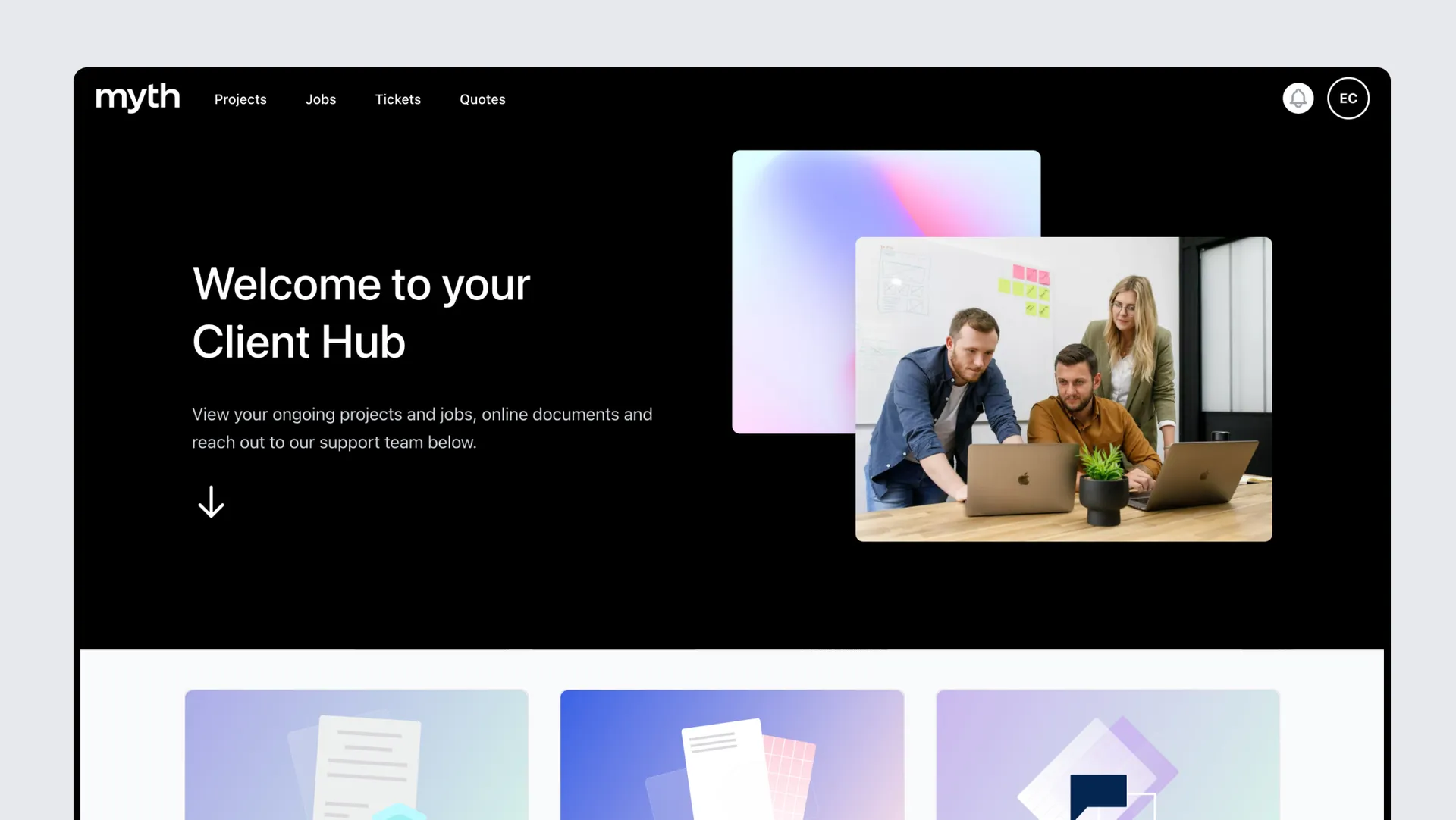 Myth Hub Screen Client