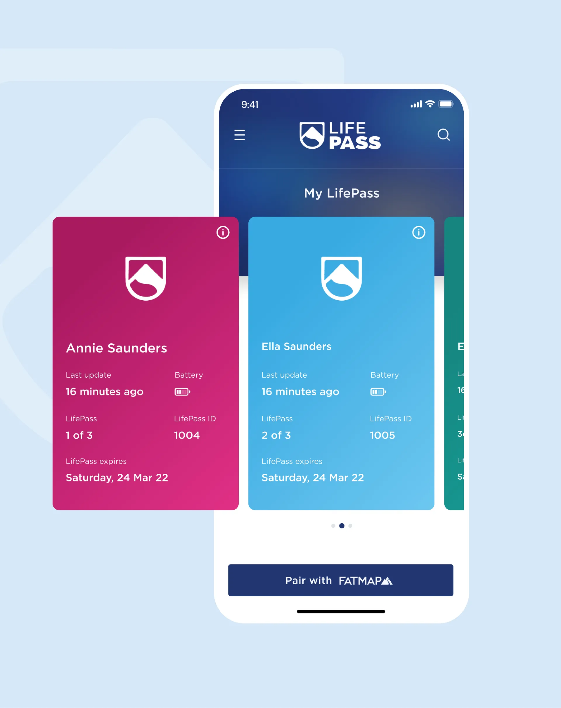 LifePass case study screen