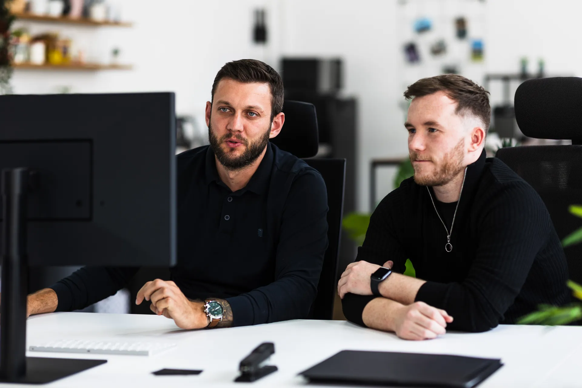 Myth Digital team at work in the studio layers