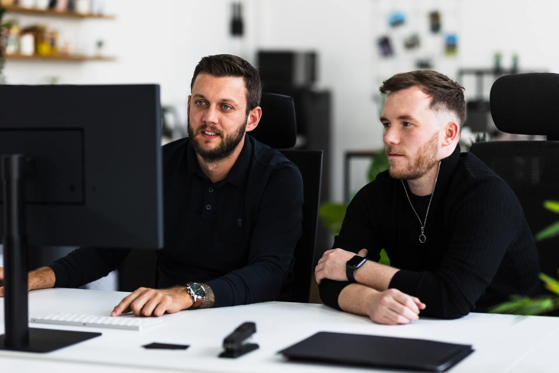 Myth Digital team running a discovery workshop at the Belfast office