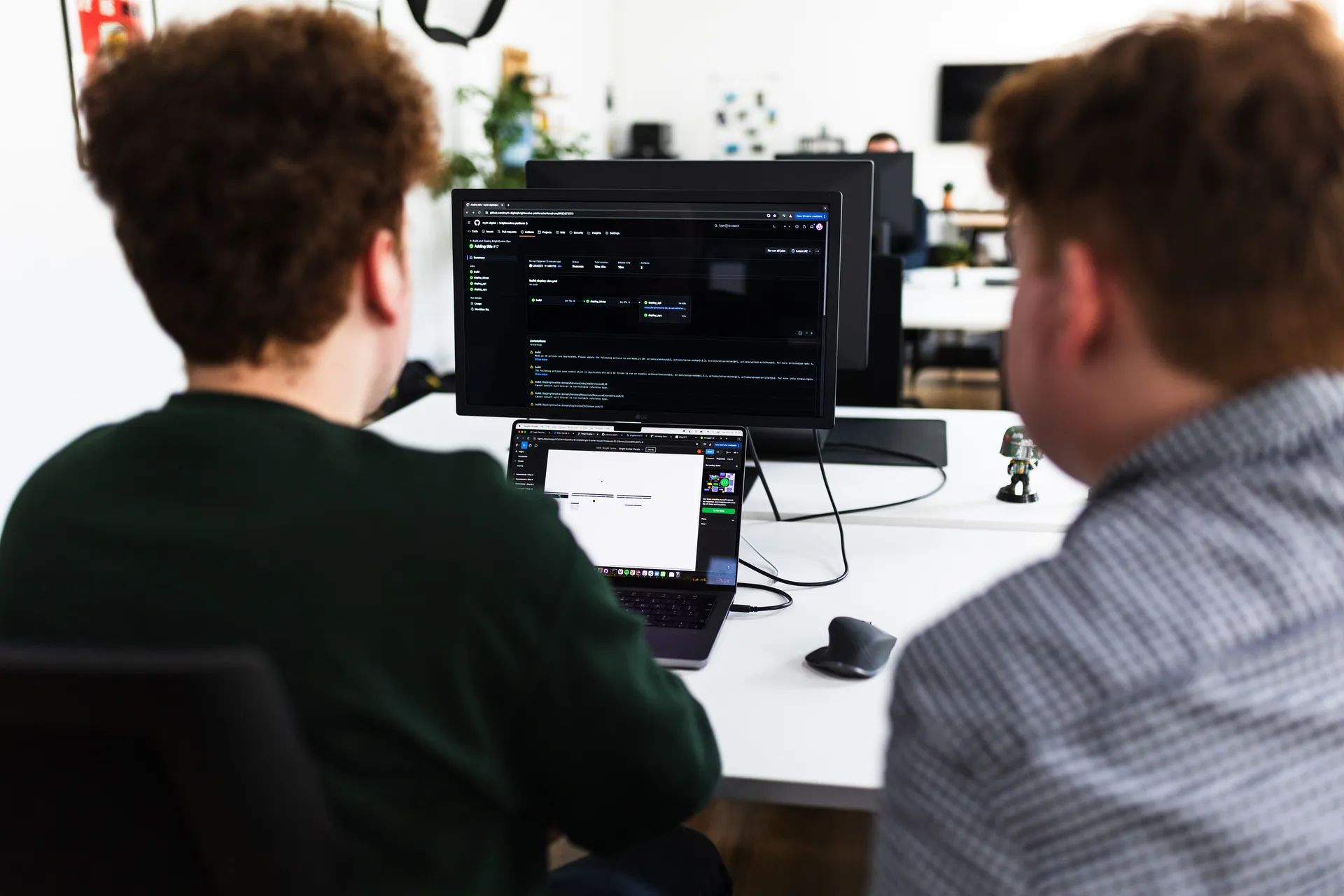 Myth Digital team at work in the studio
