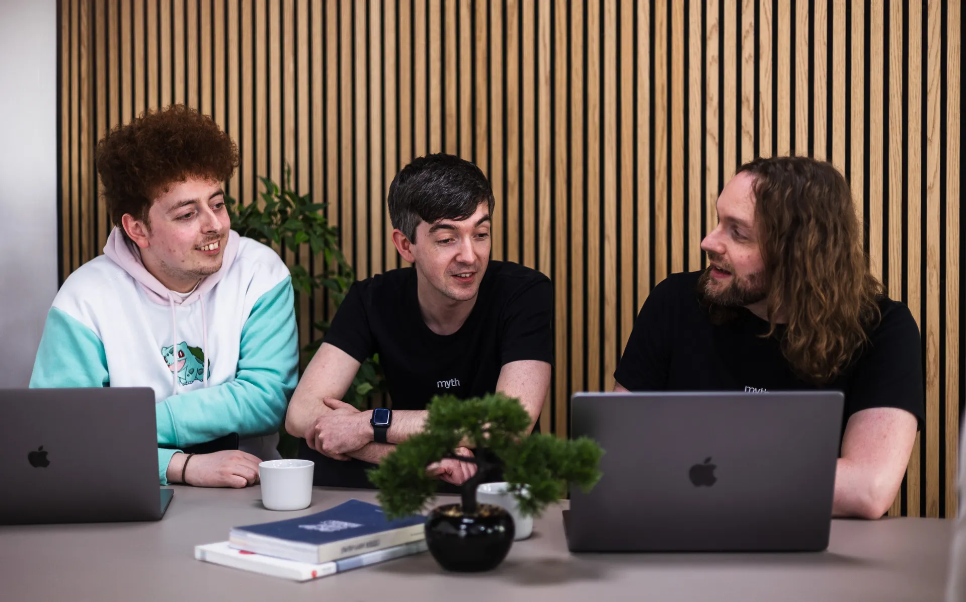 Myth Digital team at work in the studio