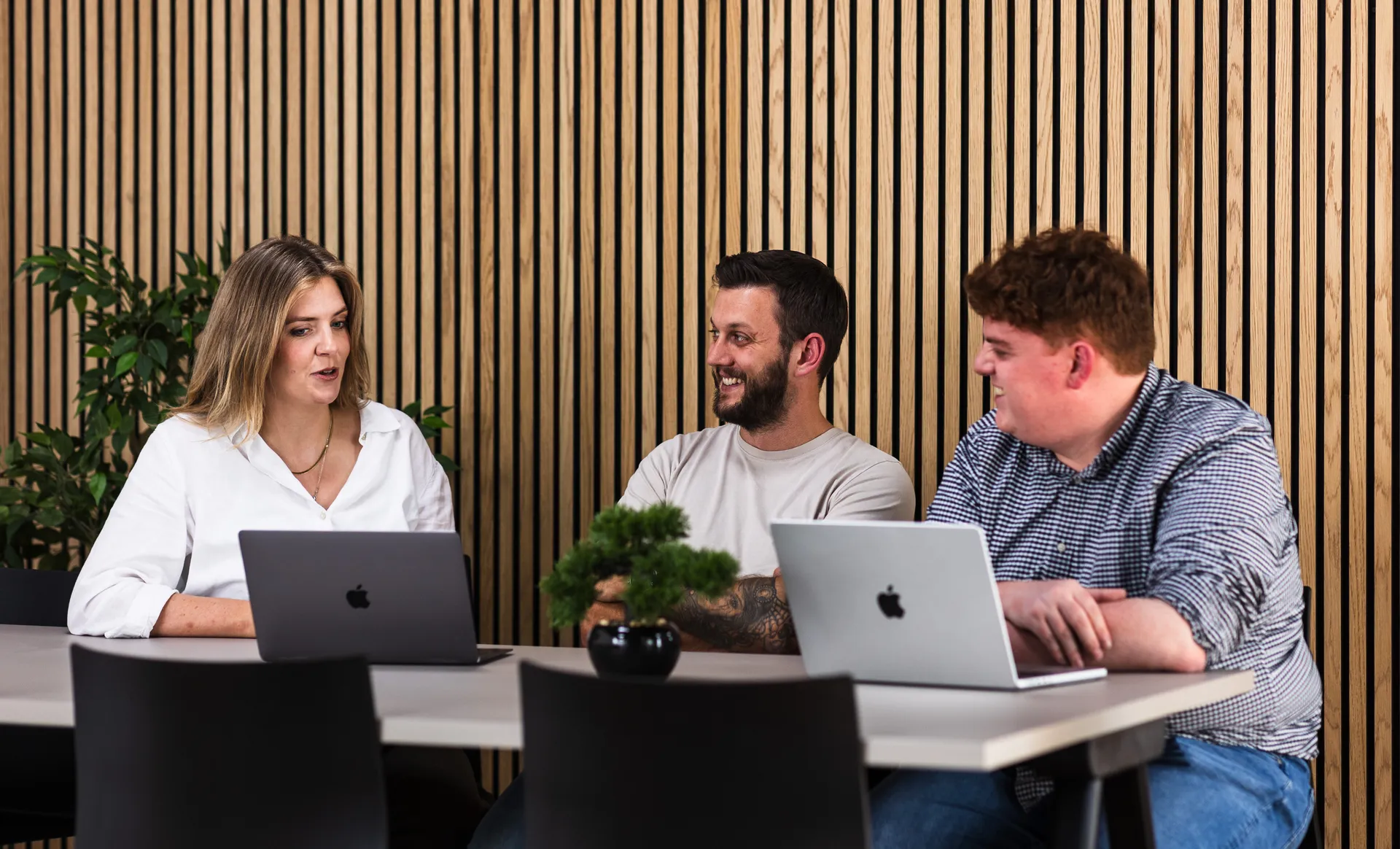 Myth Digital team at work in the studio